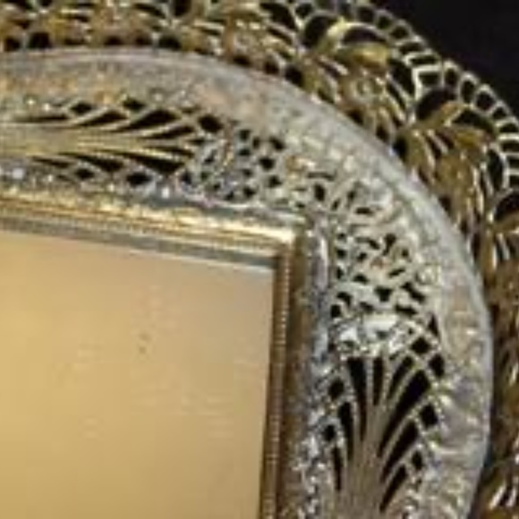 Vanity Set Vintage Five Piece Brass - Picture 3 of 14